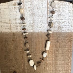 Silpada Howlite and Coconut Shell necklace